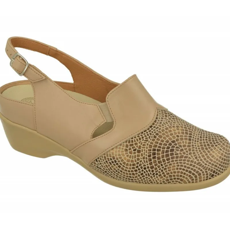 Calzamedi Zapatos Para Pies Delicados|Talon Abierto De Con Puntera Cerrada De Licra Con Piso De Cuna Poliurtano Y Planta Extraible De Horma Muy Ancha