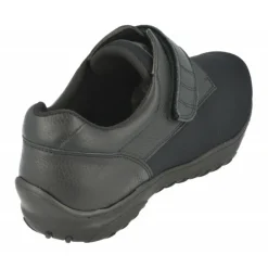 Calzamedi Velcros|Velcro De Con Pala De Lycra Elastica, Especial Pie Diabetico. Negro