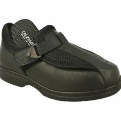 Calzamedi Velcros|Velcro De En Horma De Ancho 15 Con Apertura Total Especial Pies Sensibles Y Deformados Con Piso De Descanso Negro