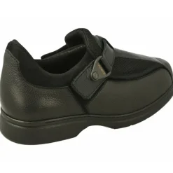 Calzamedi Velcros|Velcro De En Horma De Ancho 15 Con Apertura Total Especial Pies Sensibles Y Deformados Con Piso De Descanso Negro