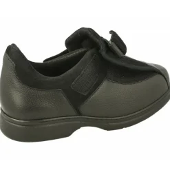 Calzamedi Velcros|Velcro De En Horma De Ancho 15 Con Apertura Total Especial Pies Sensibles Y Deformados Con Piso De Descanso Negro