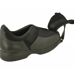 Calzamedi Velcros|Velcro De En Horma De Ancho 15 Con Apertura Total Especial Pies Sensibles Y Deformados Con Piso De Descanso Negro