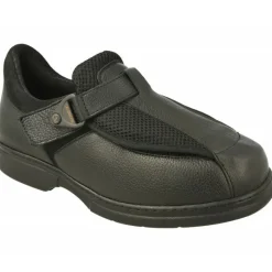 Calzamedi Velcros|Velcro De En Horma De Ancho 15 Con Apertura Total Especial Pies Sensibles Y Deformados Con Piso De Descanso Negro