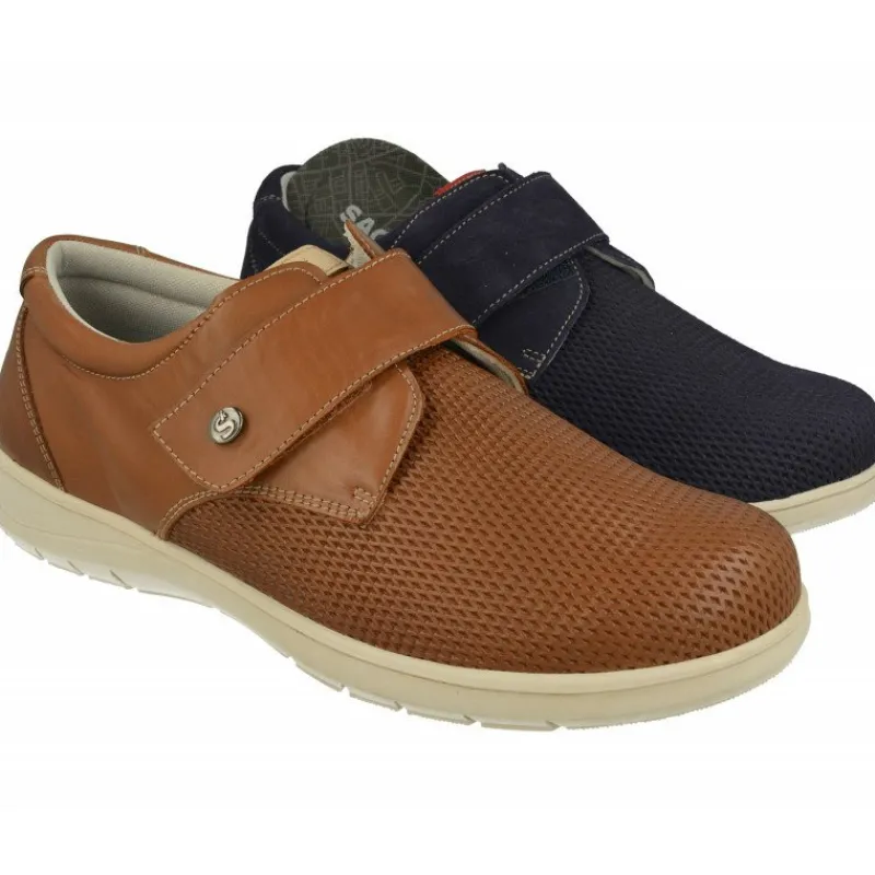 Calzamedi Velcros|Velcro De En Piel Nobuck Grabada Con Horma Confortable Y Piso De Amortiguacion