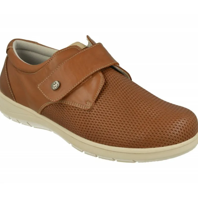 Calzamedi Velcros|Velcro De En Piel Nobuck Grabada Con Horma Confortable Y Piso De Amortiguacion