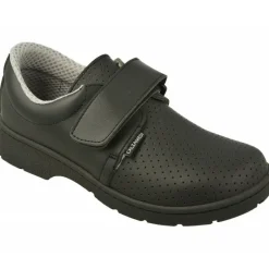 Calzamedi Zapatos Comodos Para Trabajar|Velcro De En Piel Picada Y Pala Lisa Especial Laboral Con Piso De Amortiguacion