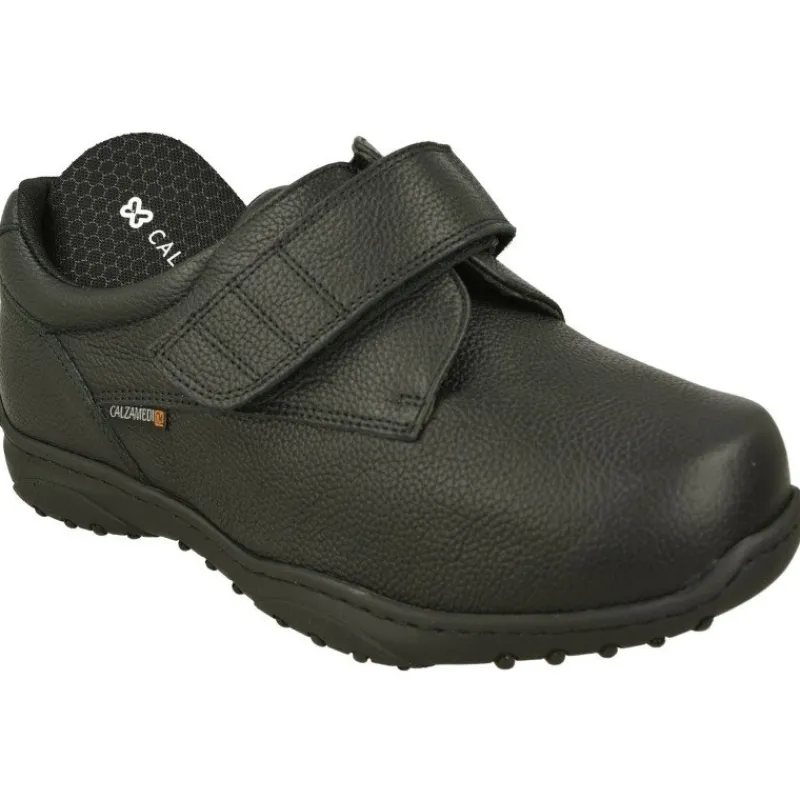 Calzamedi Velcros|Velcro De Especial Pie Diabetico, Ancho Especial 14 -15 Negro