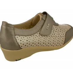 Drucker Calzapedic Velcros|Velcro De Drucker Picado Combinado Piel Tonos Con Planta De Descanso Movilble Y Piso De Poliuretano Aligerado