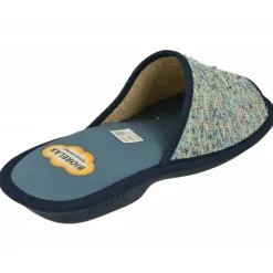 Cosdam Chinelas|Zapatilla Chinela Con Puntera Abierta En Lona Jaspeada Y Piso De Goma Biorelax De Amortiguacion