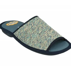 Cosdam Chinelas|Zapatilla Chinela Con Puntera Abierta En Lona Jaspeada Y Piso De Goma Biorelax De Amortiguacion