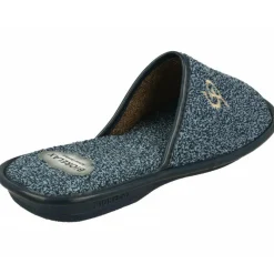 Cosdam Chinelas|Zapatilla Chinela De Con Puntera Abierta En Rizo Con Grabado En Pala Y Piso De Goma Amortiguador Biorelax Marino