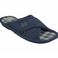 Cosdam Chinelas|Zapatilla Chinela De De Tiras Cruzadas En Rizo De Algodon Y Planta Biorelax De Gran Descanso Tejano