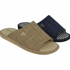 Garzon Chinelas|Zapatilla Chinela De De Lona Estampada Con Piso Microporoso Aligerado