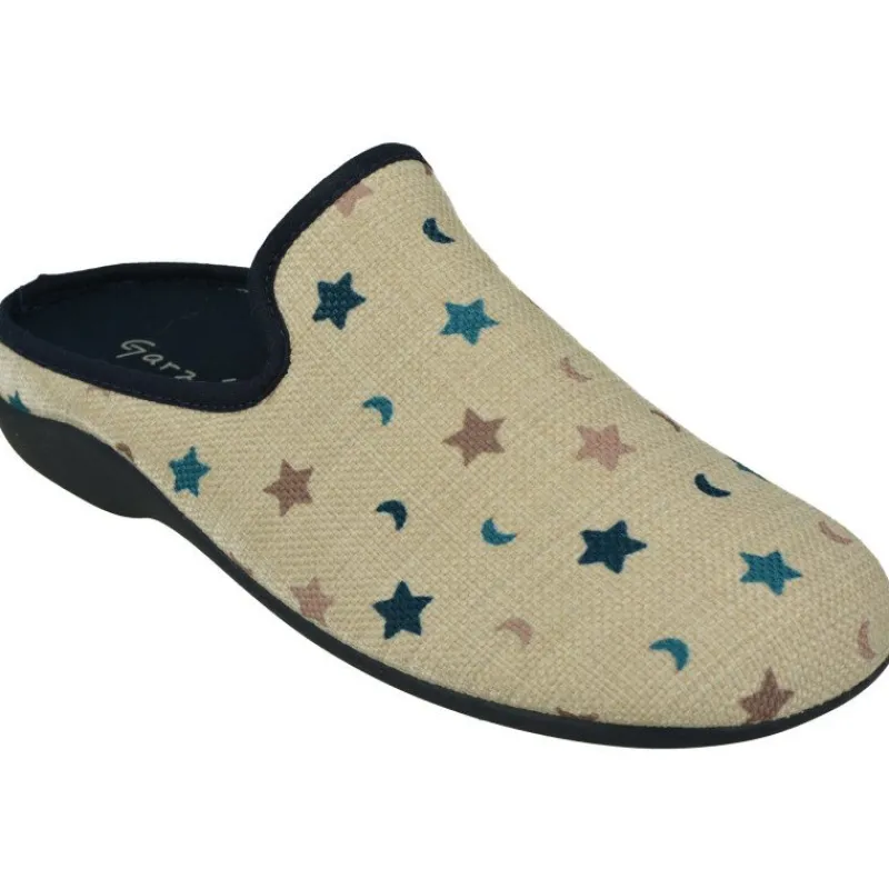 Garzon Chinelas|Zapatilla Chinela De En Lona Estampada Con Plantilla De Descanso Extraible Y Piso De Caucho