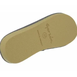Garzon Chinelas|Zapatilla Chinela De Con Estampado Rayas En Lona De Algodon Y Piso Microporoso Aligerado Azulon