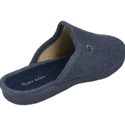 Garzon Chinelas|Zapatilla Chinela De En Rizo De Algodon Con Puntera Cerrada Y Suela De Caucho Con Planta Contrastada