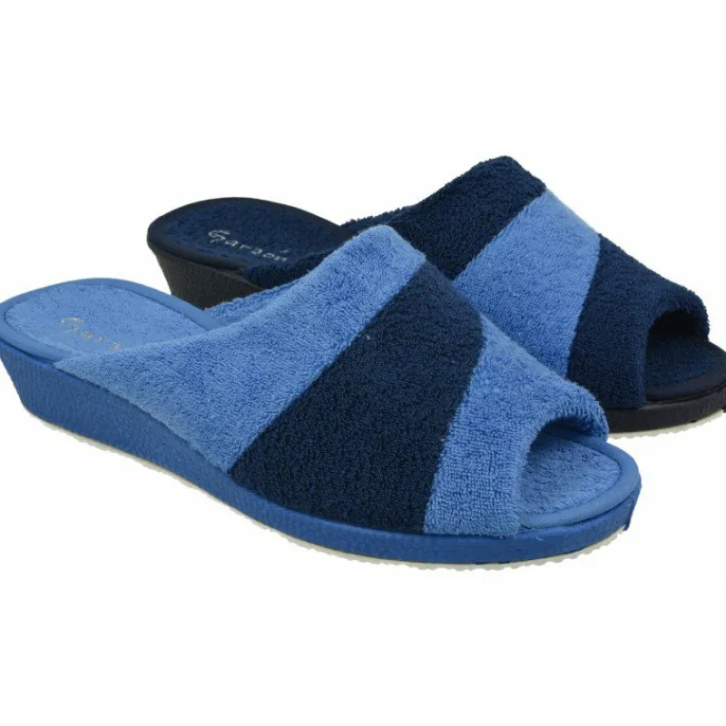 Garzon Chinelas|Zapatilla Chinela De Rizo Algodon Combinada Con Piso Esponjoso De Calzados