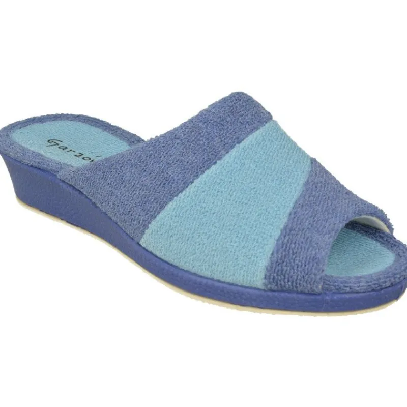 Garzon Chinelas|Zapatilla Chinela De Rizo Algodon Combinada Con Piso Esponjoso De Calzados