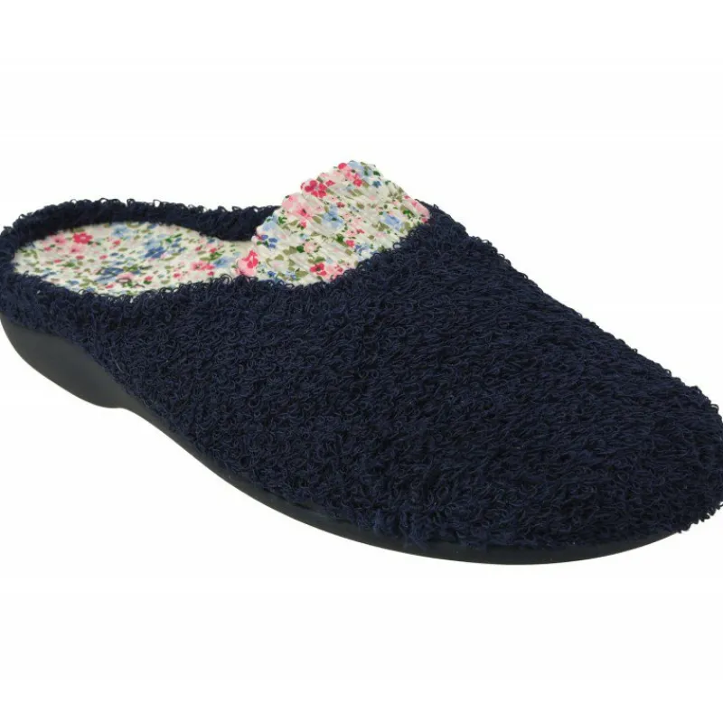 Garzon Chinelas|Zapatilla Chinela De Rizo De Algodon De Con Planta Anatomica Movible Y Suela De Caucho