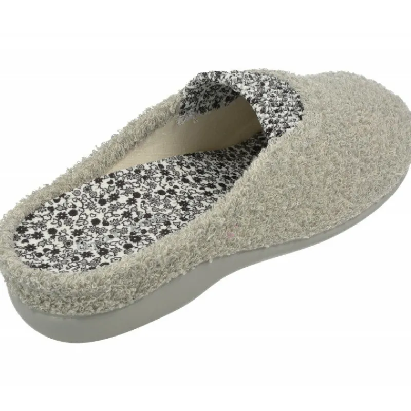 Garzon Chinelas|Zapatilla Chinela De Rizo De Algodon De Con Planta Anatomica Movible Y Suela De Caucho