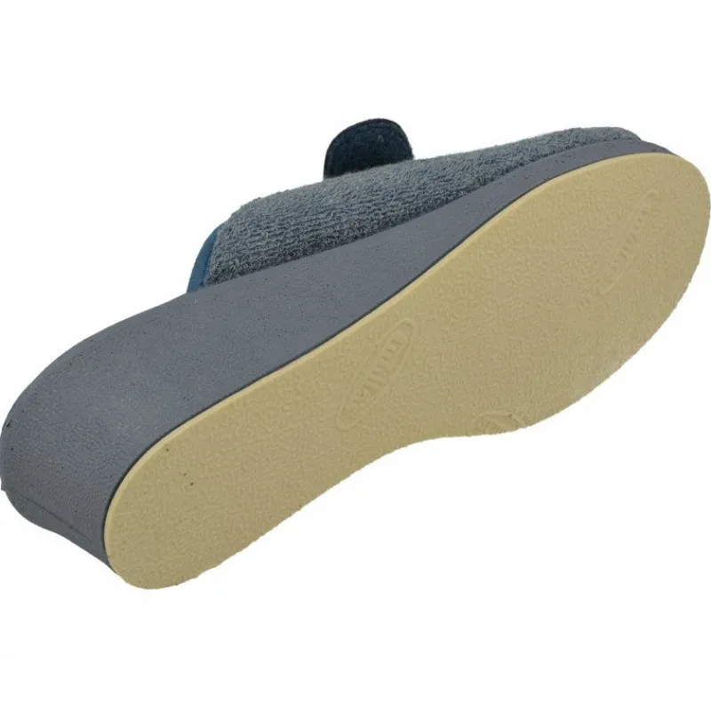 Doctor Cutillas Zapatillas De Casa|Zapatilla Chinela Del De Rizo Toalla Con Tira De Velcro Ajustable Y Piso De Cuna Esponja Confortable Azulon