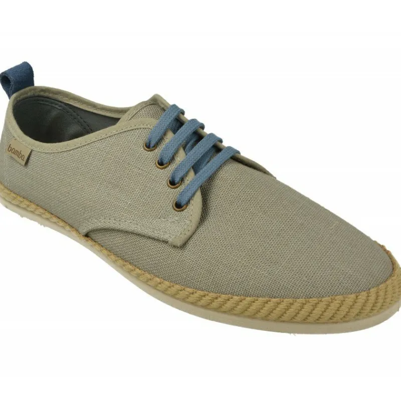 Victoria Zapatillas De Calle|Zapatilla Cordon De En Lona De Algodon Con Ribete De Cuerda Con Piso De Caucho