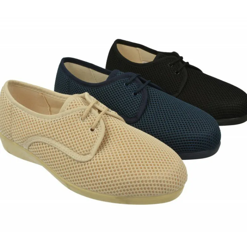 Doctor Cutillas Zapatillas De Casa|Zapatilla Cordon Pala Lisa Elastico Extra Ancho Del