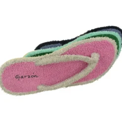 Garzon Chinelas|Zapatilla De Bano Combinada En Rizo De Algodon Y Piso Microporoso Aligerado