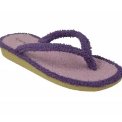 Garzon Chinelas|Zapatilla De Bano Combinada En Rizo De Algodon Y Piso Microporoso Aligerado