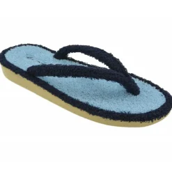 Garzon Chinelas|Zapatilla De Bano Combinada En Rizo De Algodon Y Piso Microporoso Aligerado
