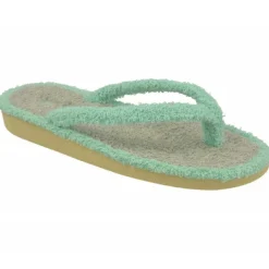 Garzon Chinelas|Zapatilla De Bano Combinada En Rizo De Algodon Y Piso Microporoso Aligerado