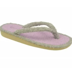 Garzon Chinelas|Zapatilla De Bano Combinada En Rizo De Algodon Y Piso Microporoso Aligerado