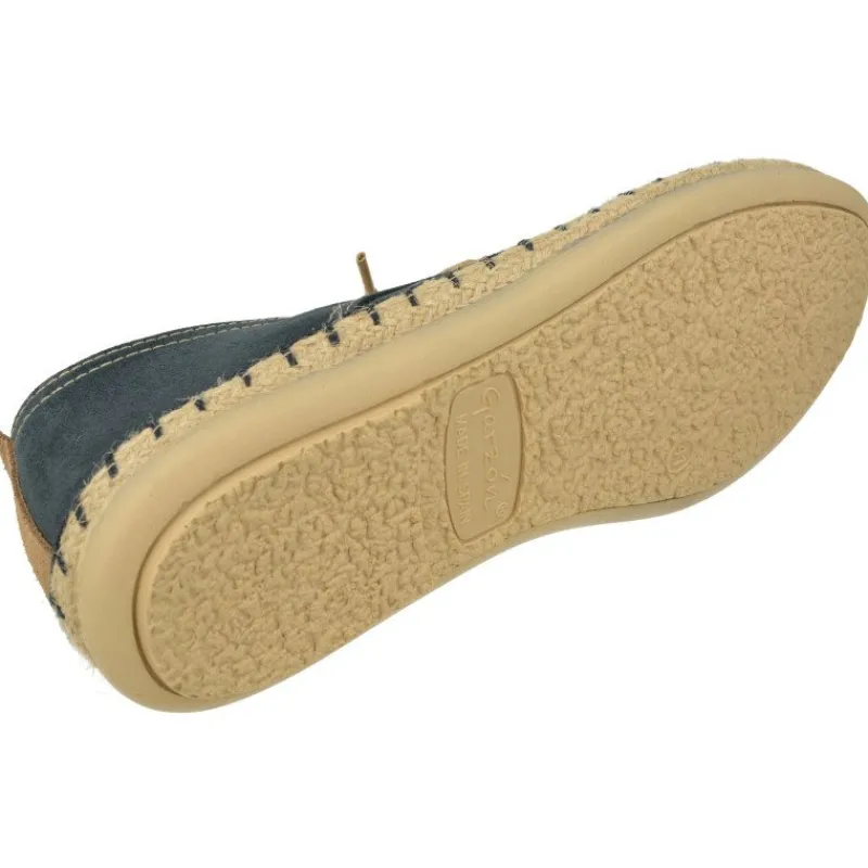 Garzon Zapatillas De Calle|Zapatilla De Acordonada De Pala Lisa Con Tejido Antelina Cosido A Piso De Caucho Forrada En Lona De Algodon