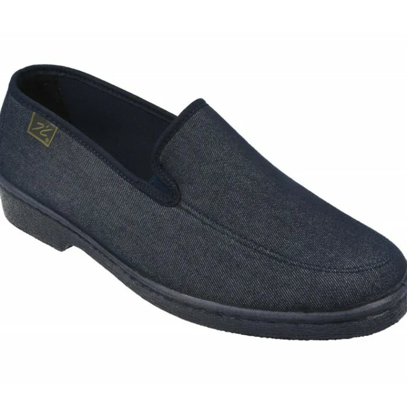 Doctor Cutillas Zapatillas De Calle|Zapatilla Mocasin Con Elasticos En Pala Y Tejido Adaptable En Piso Esponja Especial Diabeticos Marino