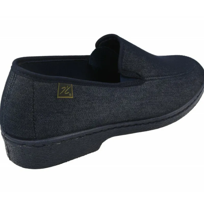 Doctor Cutillas Zapatillas De Calle|Zapatilla Mocasin Con Elasticos En Pala Y Tejido Adaptable En Piso Esponja Especial Diabeticos Marino