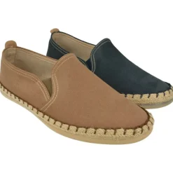 Garzon Zapatillas De Calle|Zapatilla Mocasin De En Tejido Antelina Con Forro De Lona Y Corte Cosido A Piso De Caucho Con Elasticos En Pala