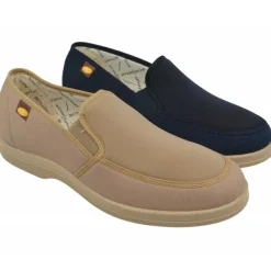 Doctor Cutillas Zapatillas De Calle|Zapatilla Mocasin De Lona Y Fibra Lycra® Extra Ancha