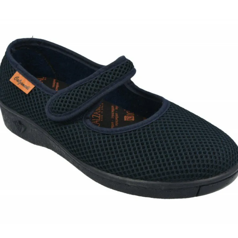 Calzamedi Zapatillas De Casa|Zapatilla Pulsera De Lona Acolchada Ancho Especial De .