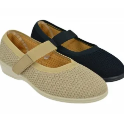 Doctor Cutillas Zapatillas De Casa|Zapatilla Pulsra Del En Lona Acolchada Muy Confortable Con Tira Elastica Y Piso De Caucho