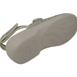 Garzon Zapatos Ancho Especial|Zapatilla Sandalia De Con Triple Tira De Velcro En Lona Estampada Y Horma De Ancho Especial Gris
