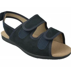 Garzon Zapatillas De Calle|Zapatilla Sandalia De Con Triple Velcro Ajustable En Tejido Bamara Picado Con Piso De Caucho Y Horma De Ancho Especial.