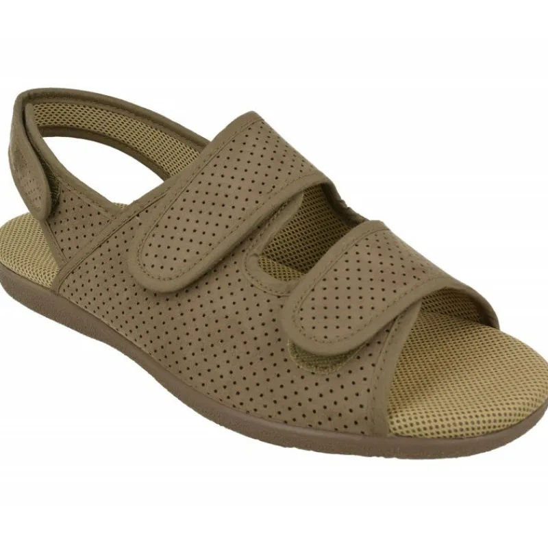 Garzon Zapatillas De Calle|Zapatilla Sandalia De Con Triple Velcro Ajustable En Tejido Bamara Picado Con Piso De Caucho Y Horma De Ancho Especial.