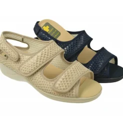 Doctor Cutillas Zapatillas De Calle|Zapatilla Sandalia Del Con Triple Velcro Ajustable En Tejido Elastico Grabada, Planta Movible Y Piso De Caucho