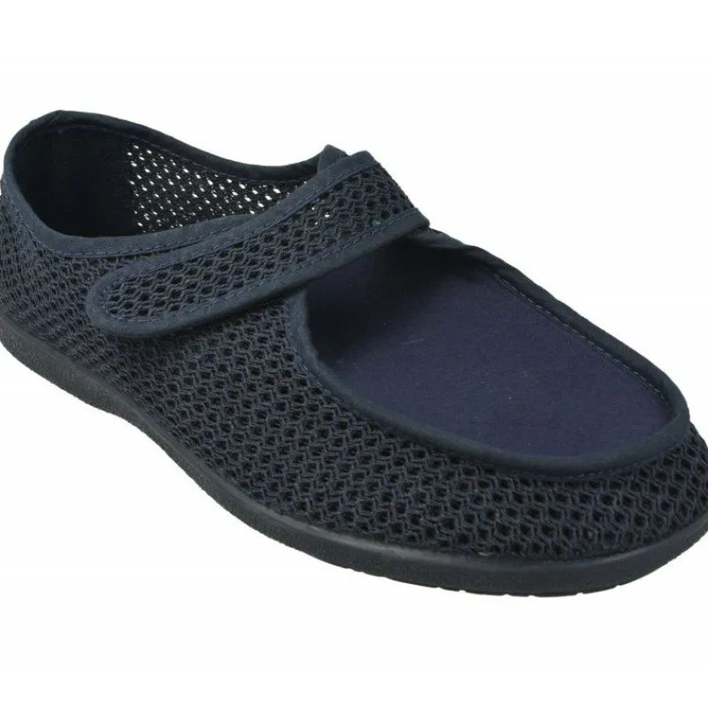 Garzon Zapatillas De Calle|Zapatilla Velcro De En Lona De Rejilla Transpirable Con Pala De Licra Y Piso De Caucho