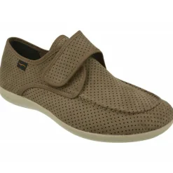 Doctor Cutillas Zapatillas De Calle|Zapatilla Velcro Del En Tejido Picado Sin Forro Con Planta De Gel De Descanso Y Piso De Caucho Taupe