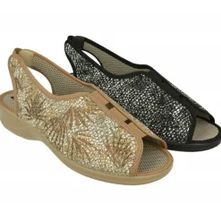 Doctor Cutillas Zapatillas De Calle|Zapatillas Sandalia Del En Tejido Estampado Metal Adaptable, Elastico Central En Pala Y Piso De Caucho