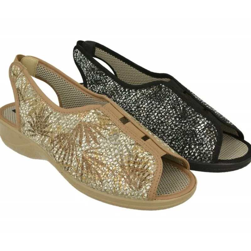 Doctor Cutillas Zapatillas De Calle|Zapatillas Sandalia Del En Tejido Estampado Metal Adaptable, Elastico Central En Pala Y Piso De Caucho